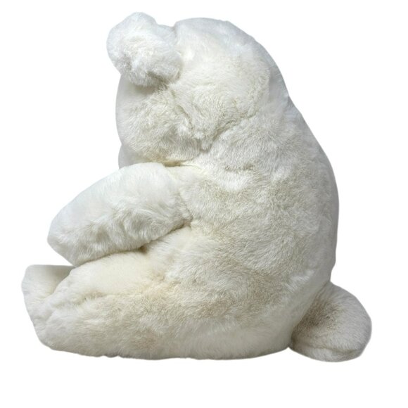 BEGGING BEAR American Wego White Teddy Bear 17" Plush Vintage 80's #8519 *READ* - Picture 7 of 11